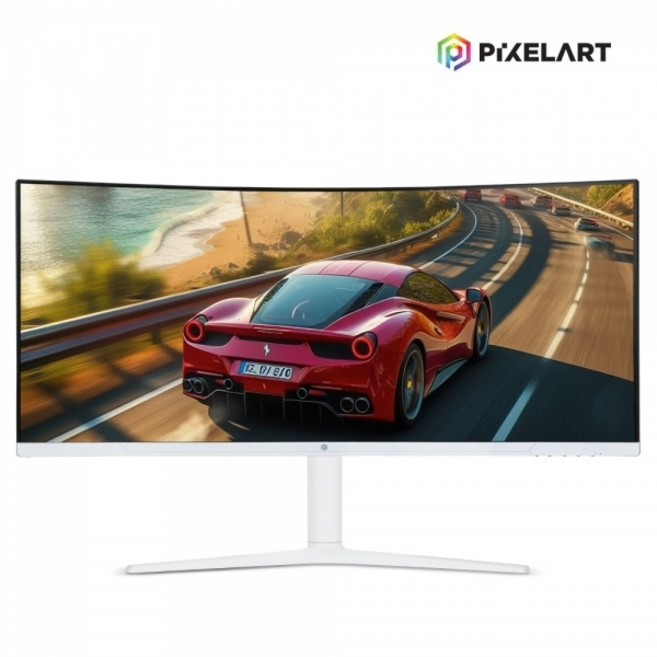 픽셀아트 픽셀아트 PIXELART PAQ3410W 화이트 커브드 멀티스탠드 WQHD 100
