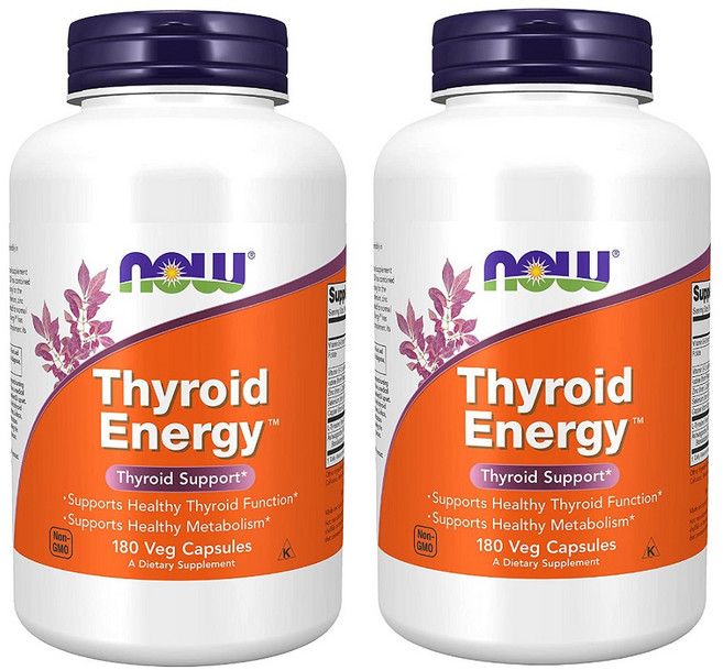NOW THYROID ENERGY 갑상선 에너지 180캡슐 X 2팩, 180정, 2개