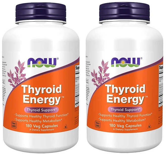 NOW THYROID ENERGY 갑상선 에너지 180캡슐 X 2팩, 180정, 2개 - 쿠팡