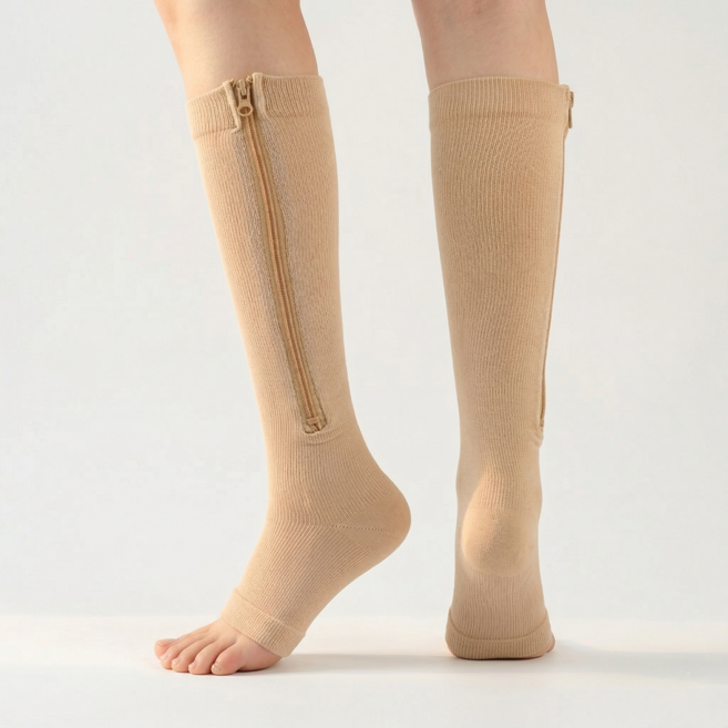 착용 편한 지퍼형 종아리 압박밴드 다리 붓기 완화 슬리브 살랑소담점