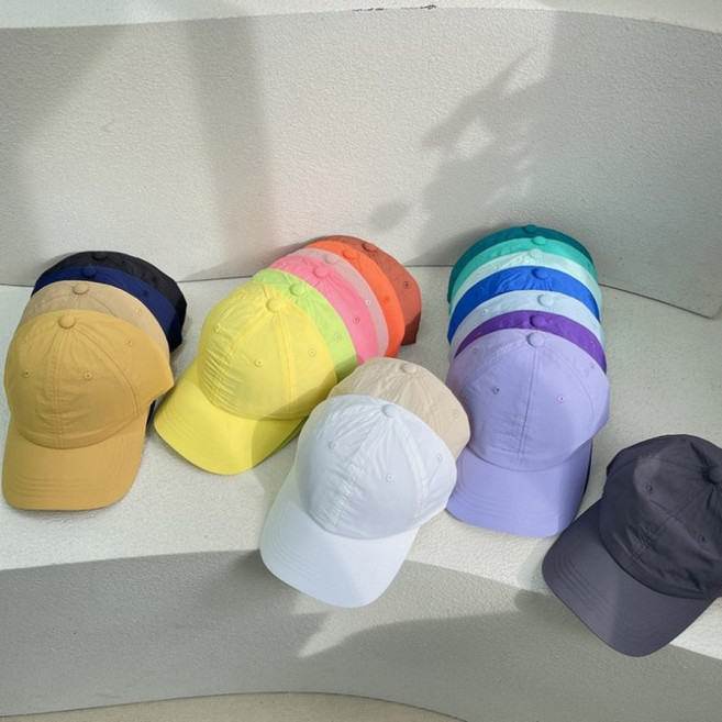 [당일출고]무지 방수볼캡 모자 여름 워터밤 물놀이 워터파크 수영장 바캉스 러닝 등산 골프 나일론