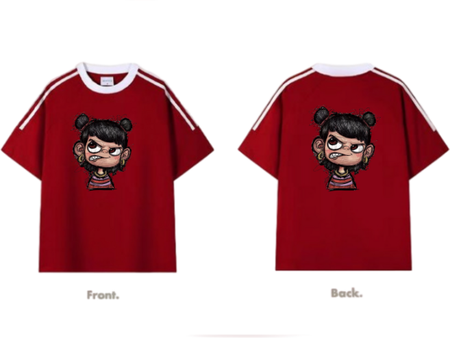 남녀 공용티셔츠 반팔 와이드 빅 사이즈 티셔츠 나타 NEZHA주변