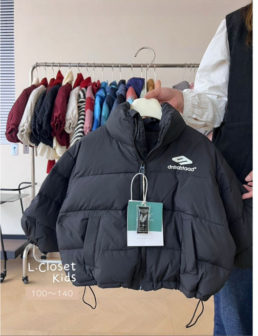 L.Closet Kids 帥氣立領保暖羽絨外套