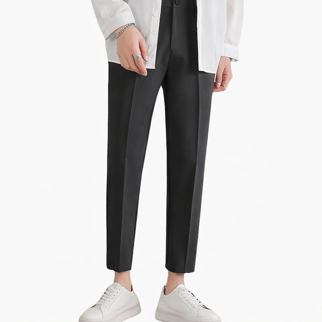 차쿠 남성 9부 정장바지 스판바지 비즈니스 일자 바지 출퇴근 바지 캐주얼 바지 기지바지 빅사이즈