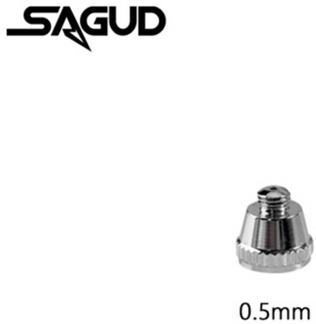 1/2/3/4/5PCS 0.3/0.5mm 에어 브러시 노즐 캡 교체 부품 도구 스프레이 건 액세서리 SD-130 시리즈 에어 브러시 용 수리 키트, [01] SD-42(130)-05-1