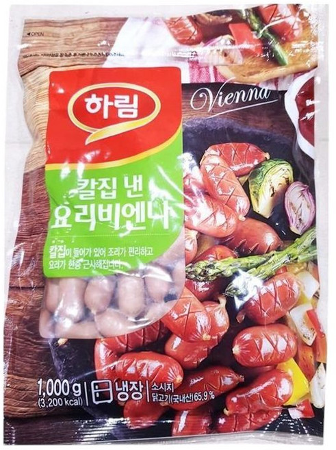 식자재 요리비엔나소시지( 하림 칼집 1Kg) x1개, 1개, 1kg