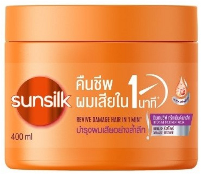 썬실크 헤어 트리트먼트 마스크 헤어팩 2종 400ml Sunsilk Treatment, 썬실크 트리트먼트 (핑크색) 400ml, 1개
