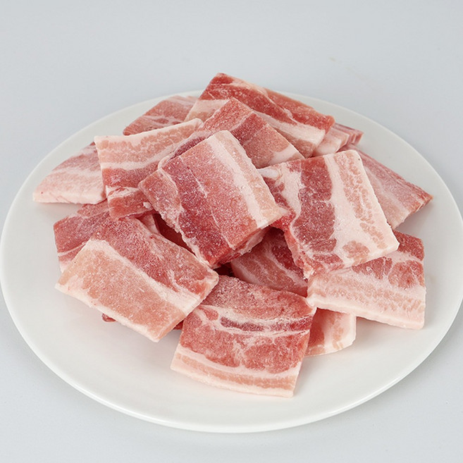 수입산 냉동삼겹살 1kg (구이용 바베큐용), 2개, 500g