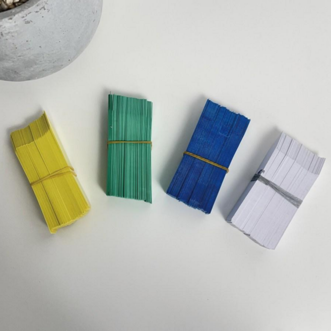 컬러 화분이름표 100p 4개세트 가드닝 라벨 다육이 네임택 태그, 혼합 4개세트