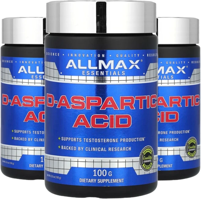 ALLMAX 올맥스 D-아스파르트산 3.12g D-Aspartic Acid, 3개, 100g - 쿠팡