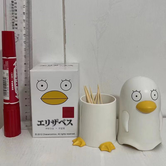 은혼 가츠라 펫 엘리자베스 다용도 통 용기 팬통 펜꽂이 이쑤시개통 디자인 용기, 1개, 다용도통