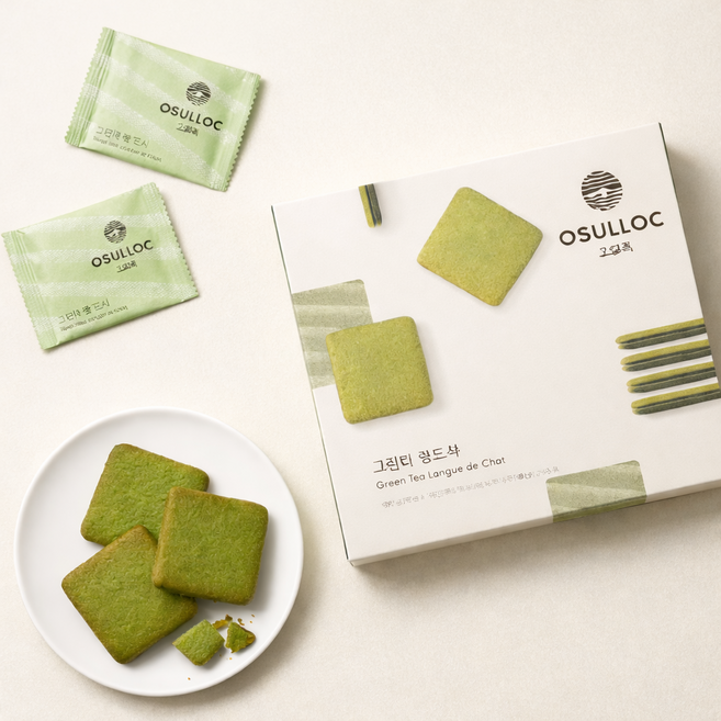 오설록 그린티 랑드샤 쿠키 10p 100g, 10g, 10개