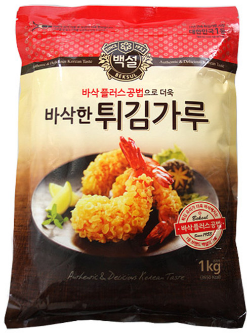 백설 바삭튀김가루(실온 1Kg, 1개