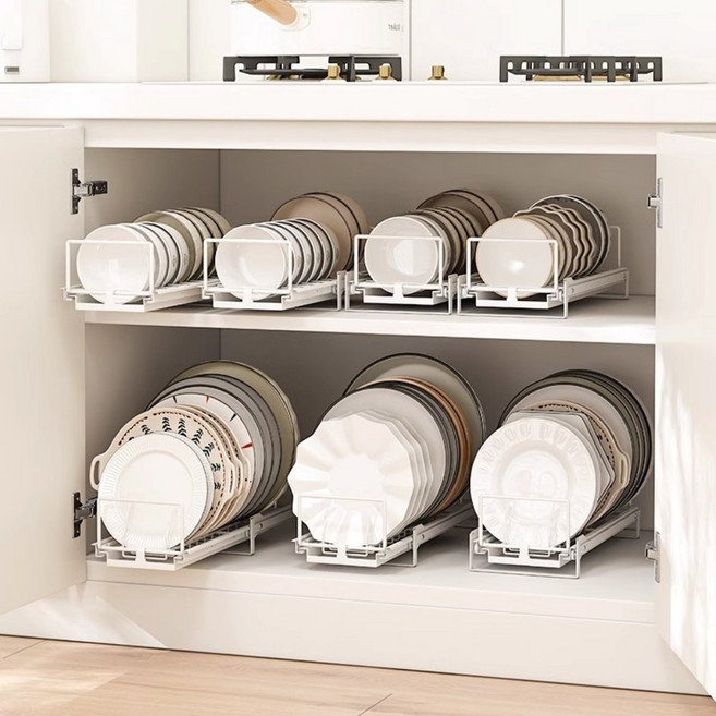 라라밤 프리미엄 물빠짐 슬라이딩 접시정리대, 1개