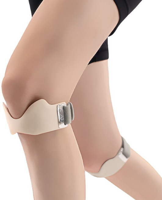 글랜클 타겟압박 무릎 슬개골 보호대 자바 밴드, 실버그레이, 2개