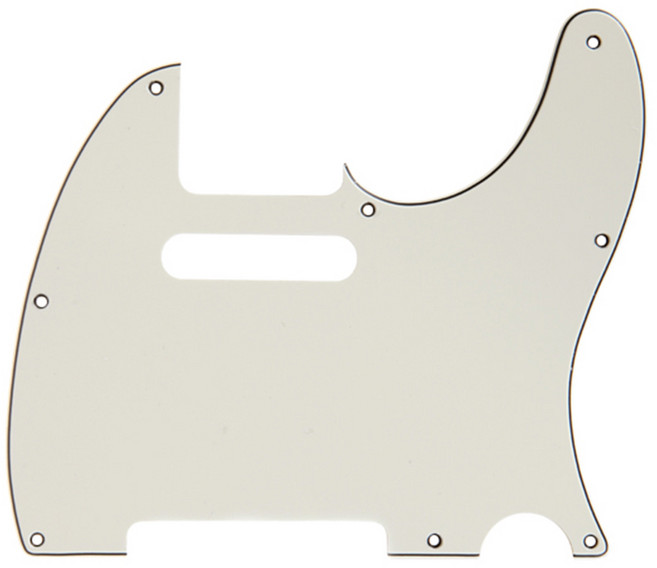 펜더 텔레 픽가드 8홀 Tele Pickguard Tortoise Aged White, 1개