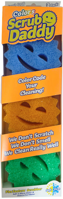 키친9단 스크럽 스마일 수세미, 1세트, 3개입