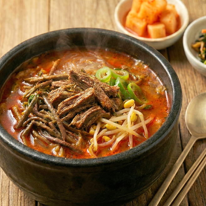 초원식탁 소양지 듬뿍 육개장 명품 육개장 630g, 5개