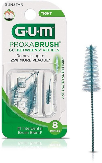 GUM Proxabrush Go-Betweens 리필 타이트 8개 3개 팩 108132