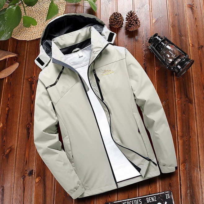 衝鋒外套 防風/潑水 戶外風衣 春秋薄外套 單層登山外套 夾克 可拆卸帽子 騎車外套 禦寒