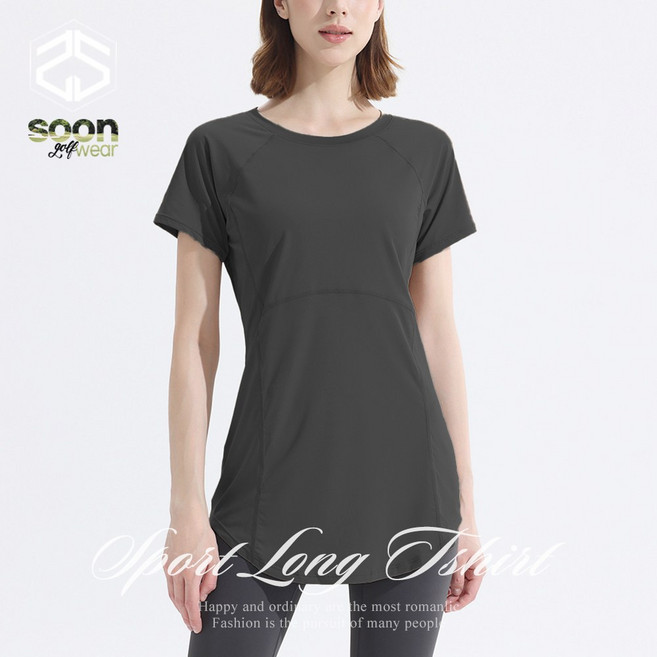 [순이야] C. 쿨링 힙 롱 커버 반팔티