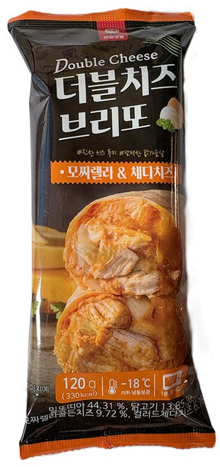 천일식품 더블치즈 브리또 120g, 1개