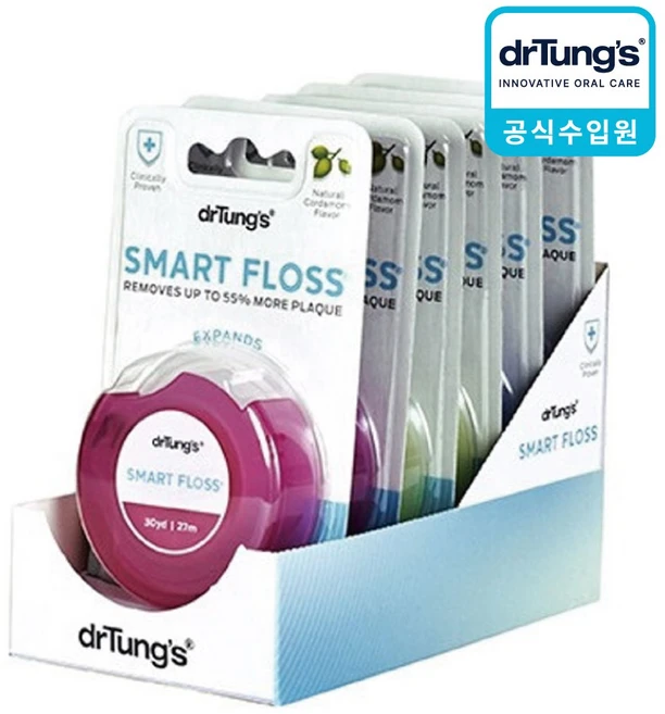 [공식수입원] 닥터텅스 이태리산 치실 6개세트, 1세트, 6개입, 27m - 쿠팡