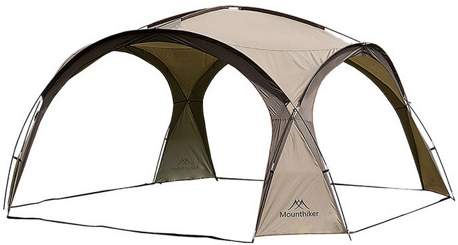 마운틴하이커 대형 돔쉘터 캠핑 그늘막 쉘터 텐트, 돔쉘터 (카키)