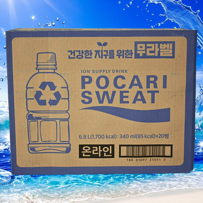 동아오츠카 포카리스웨트 캔 페트 모음, 340ml, 40개
