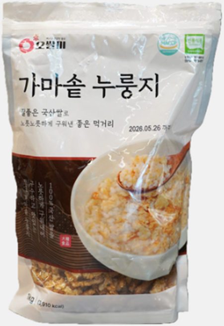 하도식품 별미 가마솥누룽지, 1kg, 2개