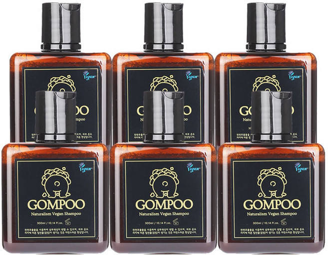 곰푸 자연주의 비건샴푸, 300ml, 6개