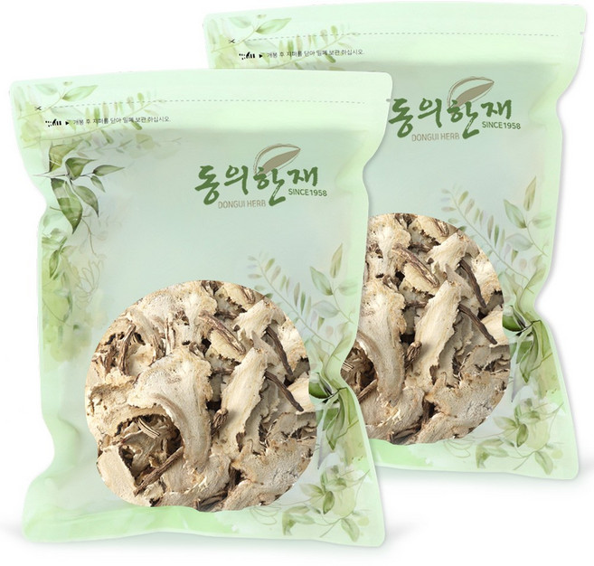 동의한재 특품 중국산 햇 당귀 뿌리, 600g, 2개