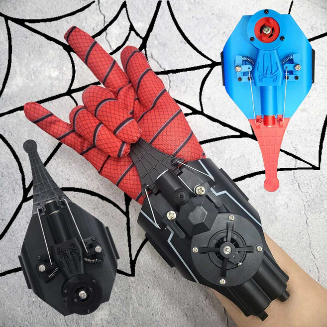 스파이더맨 웹슈터 자석 거미줄 발사기 코스프레 장난감, 블루, B. (수동)오리지널 웹슈터