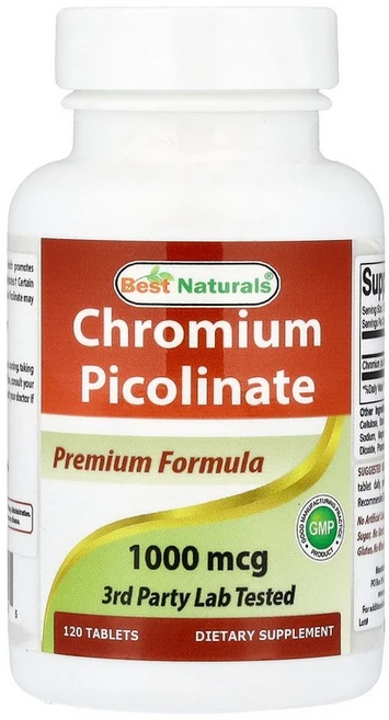 베스트 내추럴스 Best Naturals 피콜린산크로뮴 1 000mcg 120정122220원산지:기타, 1000 mcg, 1개 - 쿠팡