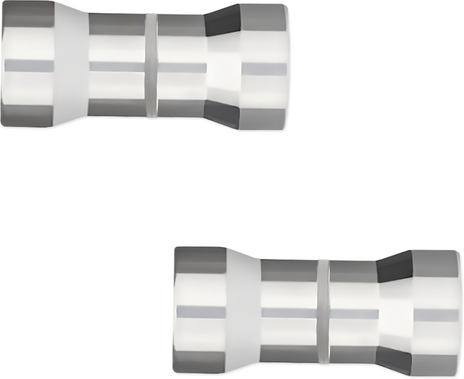 리빙로드 샤워부스 유리문 양면 손잡이 (D타입), 2개, 실버