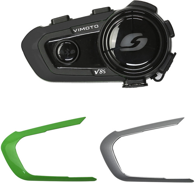 비모토 코리아 V8S 헬멧블루투스 스피커 헤드셋 오토바이 블루투스 배달대행 이어폰, 비모토 V8s + 어댑터
