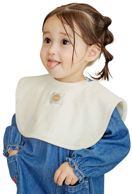 아이주 브레드빕 순면 테리빕 양면 이유식턱받이 국내제작, 1개, 1개입, 코코넛 크림