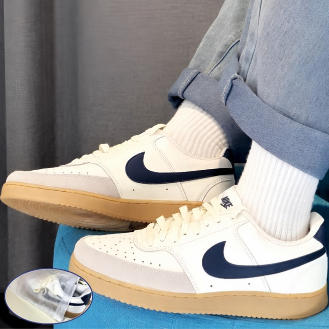 국내정품 나이키 남녀공용 코트 스니커즈 클래식 로우 운동화 데일리 신발