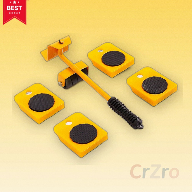 가구 이동 리프터 세트 바퀴 포함 옐로우 무거운 가전 침대 소파 옮기기 도우미