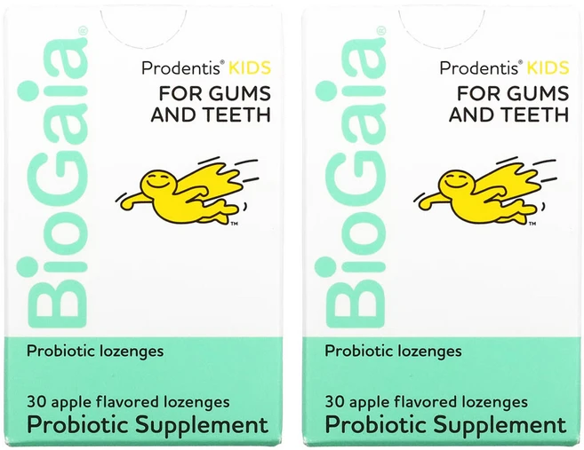 바이오가이아 2개X 어린이프로바이오틱 사과맛 사탕정제 30정, BGA46038-2, 2개 - 쿠팡