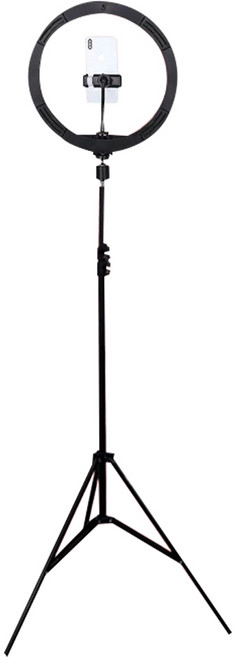 스마토이 프리미엄 링 라이트 블랙 + 링조명 삼각대 세트, SMTRLTB02, 1세트