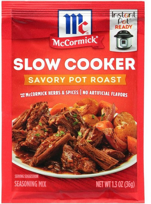 맥코믹 슬로우 쿠커 고소한 냄비 로스트 시즈닝 믹스 1.3온스(12팩), 1.3 Ounce (Pack of 12), 1) 1.3 Ounce Pack of 12, 36g