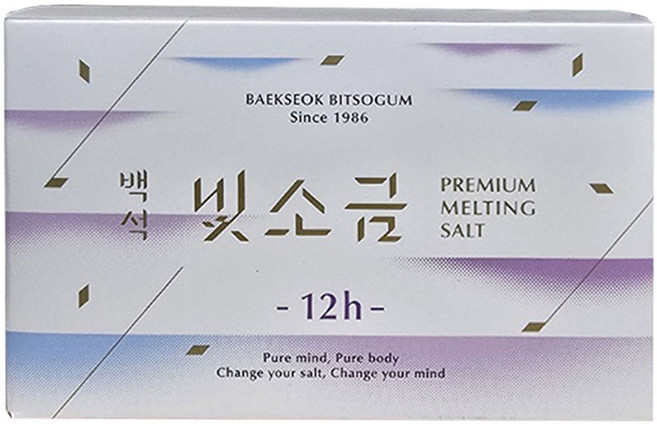 백석빛소금 1000도씨 미네랄 용융소금 12시간, 3g, 50개