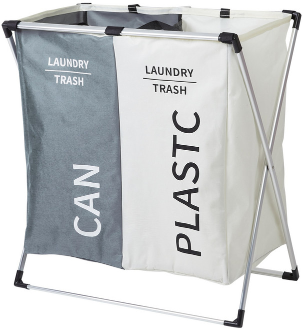 할메이드 가정용 사무실 스탠드 쓰레기 재활용 대용량 분리수거함 2단 3단, 1개