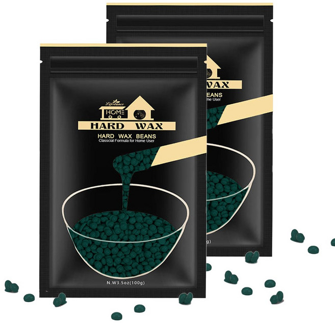 라이프스탠스 셀프 브라질리언 하드왁싱 비즈 리필 소분용 그린 100g 2개 전신용