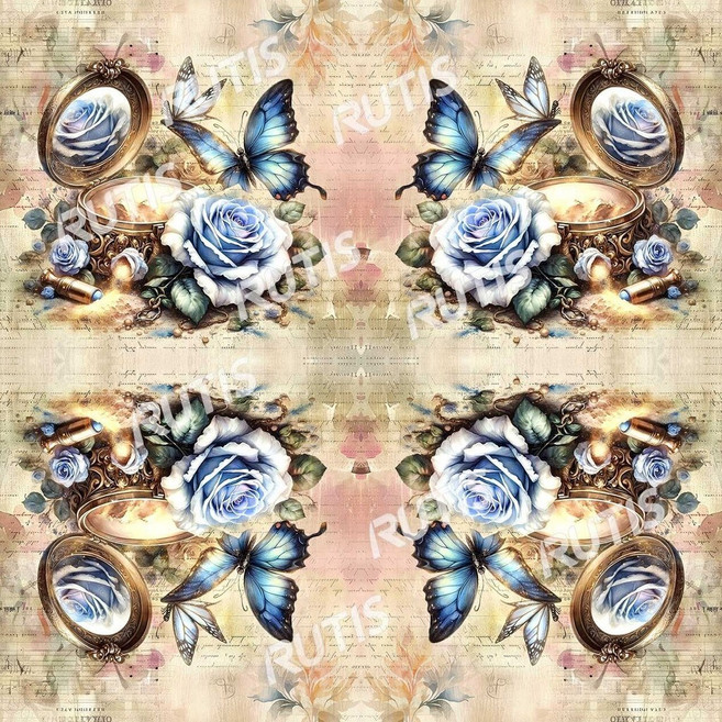 TS 花蝴蝶0045 Decoupage餐巾紙 精美圖案 高品質紙漿 拼貼藝術首選 多用途餐巾紙, 1個, 33x33 四格圖