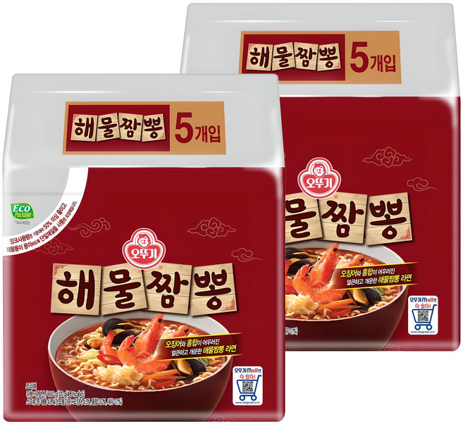 오뚜기 해물짬뽕 120g, 10개