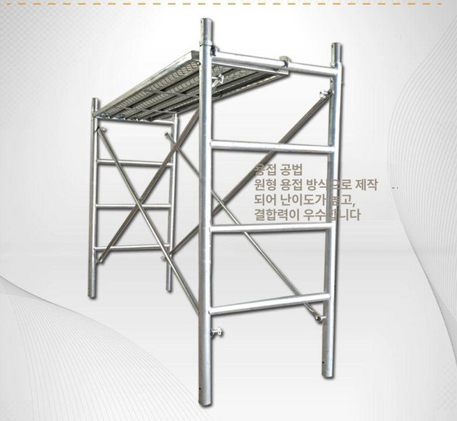 미브 안전비계 스캐폴딩선반 고소 발판 틀비계 이동식, 1개, 170 3개 코어 튜브 발판 포함