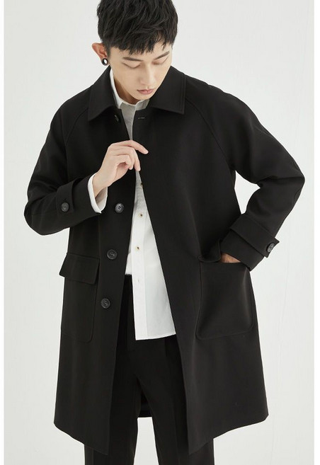 Tagi 남성 캐주얼 트렌치코트 카라 자켓 롱 점퍼 봄가을 아우터 데일리 코트 빅사이즈