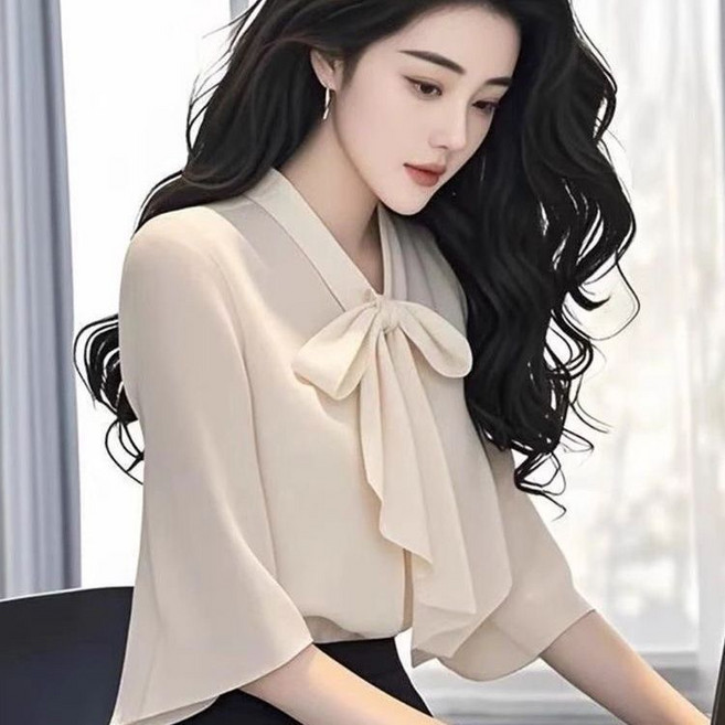 女裝蝴蝶結襯衫
